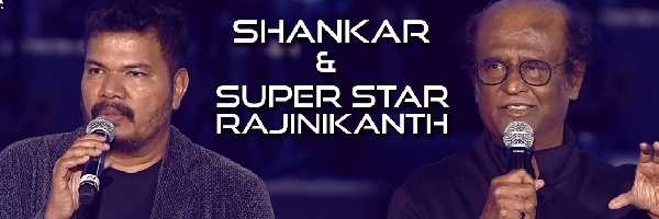 Shankar and Rajinikanth in Kaappaan